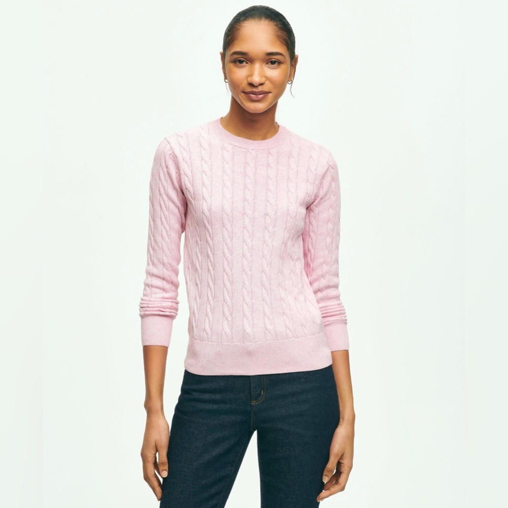 ✨ BROOKS BROTHERS ✨ Supima Cotton Cable Sweater.
